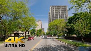 Discovering the Charm of Chicago North Shore along Sheridan Road | Edgewater to Lake Bluff | 4K