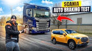 Scania Emergency Brake System Test!