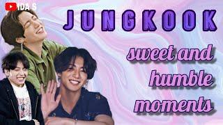 Jungkook sweet and humble moments