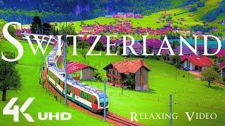 Switzerland in 4K Ultra HD • With Peaceful Relaxing Calming Music • Beautiful Nature 4K UHD Video