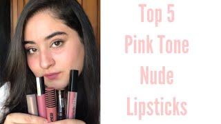 My TOP 5 Pink Tone Nude Lipsticks | KRITIKA BEOHAR