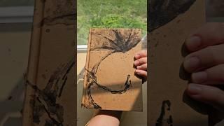 Making a dragon notebook #art #books #dragon