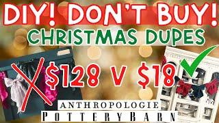 Luxury Christmas DIY Home Decor Dupes!  Create Expensive Christmas Decor at Dollar Store Prices!