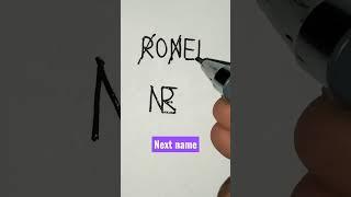 # RONEL name logo # Design # Next name #shorts # By Rajbir