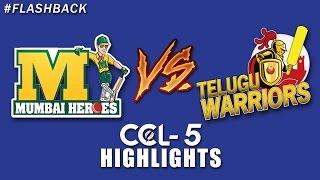 CCL 5 | Mumbai Heros VS Telugu Warriors Highlights