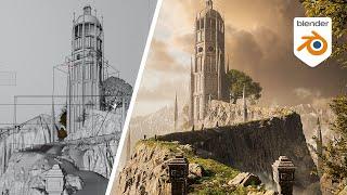 Creating a Fantasy Tower Environment in Blender
