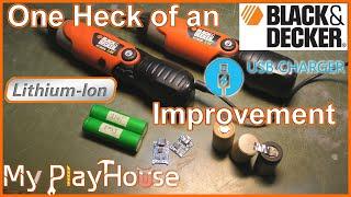 USB & Li-ion Upgrading dead Black & Decker Screwdriver - 892