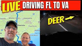 Tall Man's Cruise Adventures is live! Driving from FL to VA.