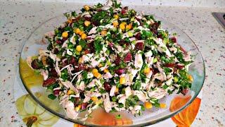 YEDİKÇE YEDİREN NEFİS SALATA TARİFİ!! Tavuk Salatası Nasıl Yapılır