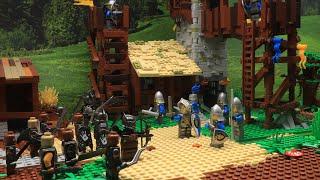 Epic Uruk-Hai Battle in Orc Post - Lego Medieval Castle War