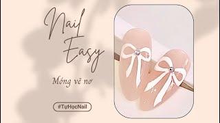 Cách vẽ nơ trên móng nhanh và đẹp