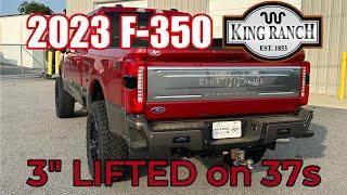 2023 Ford F-350 King Ranch 3" LIFTED on 37s Covert Edition SUPER DUTY