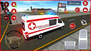 Direksiyonlu Ambulans oyunu 3D #27 American Ambulance Simulator - Ambulans oyunları Android Gameplay