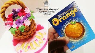 Terry`s Chocolate Orange Decorating | Mothers Day | Flower Basket Cake Tutorial