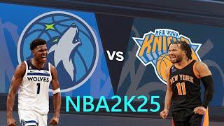 NBA 2K25 PC Modded Gameplay | Wolves vs Knicks | 4K 60 FPS