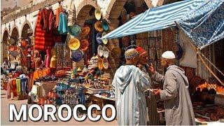 Moroccan Street Market • Street Food and Clothes • 4K 60FPS HDR walking tour