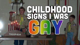 Childhood Signs I Was Gay