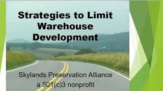 Strategies to Limit Warehouse Development (Industrializing the Countryside)