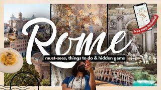 BEST THINGS TO DO IN ROME FOR FIRST TIMERS W/ MAP (2024) | 20 Must-Dos, Hidden Gems & More!