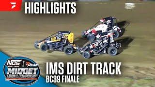 BC39 Finale | USAC Midgets at Indianapolis Motor Speedway Dirt Track 9/29/24 | Highlights