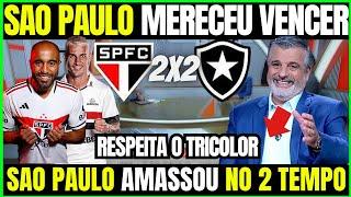 PÓS JOGO| "SÃO PAULO MERECEU A VITÓRIA" SÃO PAULO 2X2 BOTAFOGO | ULTIMAS NOTÍCIAS DO SÃO PAULO |