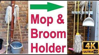 How to install a broom and mop holder