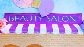 Beauty Salon From Cardboard || Easy DIY 