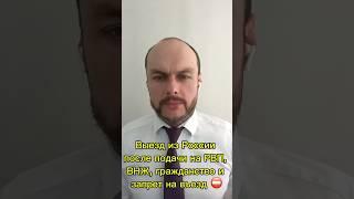 Выезд после подачи на РВП, ВНЖ, ГРАЖДАНСТВО.  Аннулирование и запрет на въезд в Россию