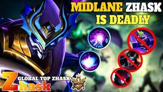 Damage Hack 100% Brutal DMG Build Zhask One Shot Combo!! - Build Top 1 Global Zhask ~ MLBB