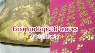 How to make gotta leaf ️Gottapatti work tutorial ️#rabiaahmed