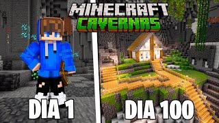 SOBREVIVI 100 DIAS NAS CAVERNAS DO MINECRAFT - O FILME