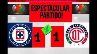 ESPECTACULAR PARTIDO! CRUZ AZUL 1 VS 1 TOLUCA, JORNADA 4 LIG AMX APERTURA 2024