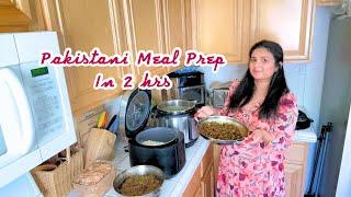 Pakistani Meal Prep| How to Prepare Simple Meals in 2 hrs| Cooking Time Management Tips