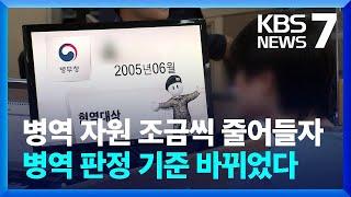 전원 마약 검사·고도비만도 현역 입대…병역 판정검사 시작 / KBS  2024.02.01.