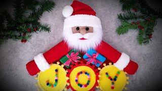 SUPER IDEAS FROM A DRESS HANGERS/Santa Claus Door Decoration Making