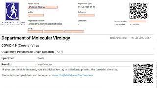 Chughtai Lab has made PCR report verification very easy - Added QR code to verifiy without internet