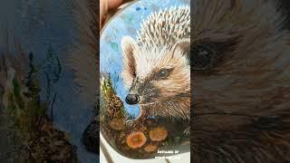 Ручная роспись сумки красками по коже от Fractal Paint (Автор - Александра Фролова) #кастом #custom