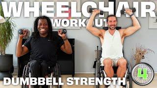 Wheelchair Workout with Ade Adepitan | Workout 4: Dumbbell Strength | Joe Wicks Workouts