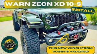 Installing the NEW Warn Zeon XD 10-S Winch! This thing is a BEAST!