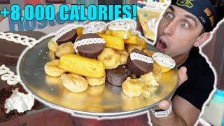 EVERYTHING HOSTESS FOOD CHALLENGE! 10,000 CALORIE EPIC CHEATDAY