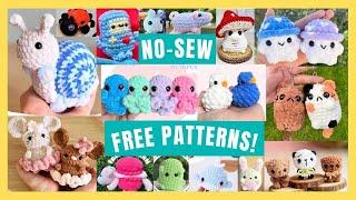 50 FREE NO-SEW Amigurumi Crochet Patterns Perfect for Markets