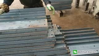 Retaining wall post for sleeper - Hot Dipped Galvanised Steel C Channel (PFC) Post (Punching holes)