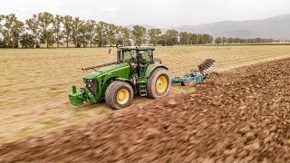 John Deere 8430 & Esavomere Lemken Diamant 11 | Aratura 2021 | Plow | Drone & sound