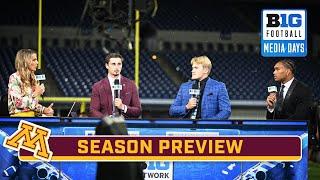 Minnesota's Max Brosmer, Cody Linderberg & Darius Taylor Preview the Season |B1G Football Media Days