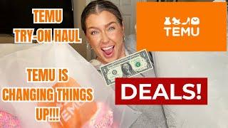 HUGE TEMU TRY ON HAUL | TEMU DOLLAR DEALS!! | HOTMESS MOMMA VLOGS