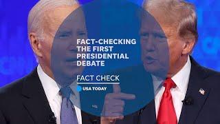 Trump and Biden make false claims during first presidential debate | USA TODAY