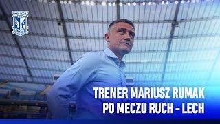 KONFERENCJA PRASOWA | Trener Mariusz Rumak po meczu z Ruchem Chorzów