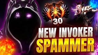 Who is THIS Guy?! TOP 30 Rank NEW Invoker Spammer - Best Invoker in Dota 2