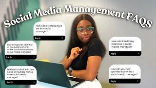 Becoming a social media manager, Building Your Personal Brand & More (Q&A)