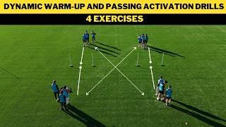 Dynamic Warm-Up and Passing Activation Drills | 4 Exercises | Football/Soccer Training